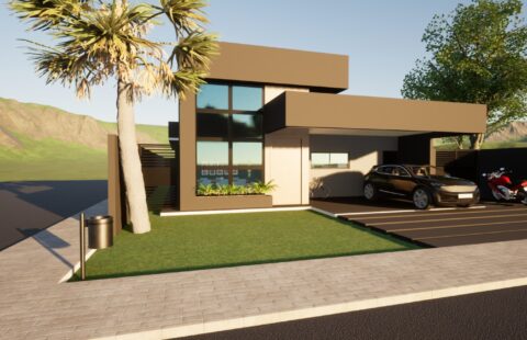 Casa Térrea 03 qtos de alto padrão em Fase de Construção